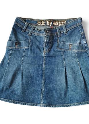 Джинсовая мини-юбка edc by esprit, eu 36 / fr 38 / u9 10