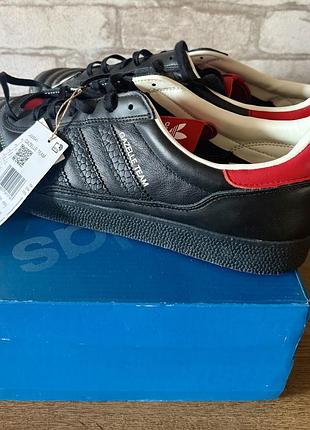 Оригінальні чоловічі шкіряні кросівки adidas gazelle team originals, нові, з коробкою, 14 us, 13.5 uk, на 46-46.5 р, 30-30.5 см довжина стопи
