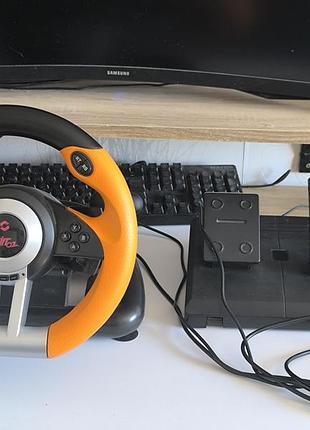 Руль игровой speed-link drift o.z. racing wheel pc, оранжевый