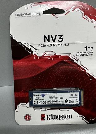 Ssd накопитель kingston nv3 1tb m.2 2280 nvme pcie 4.0 x4 3d nand (snv3s/1000g) новый!