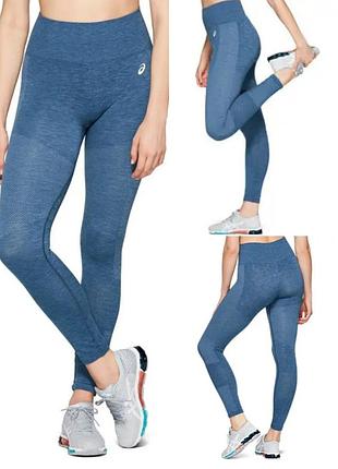 Оригинальные женские бесшовные тайтсы-капри asics seamless cropped tight