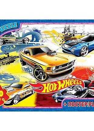 Пазли дитячі "hot wheels" fw704, 70 елементів