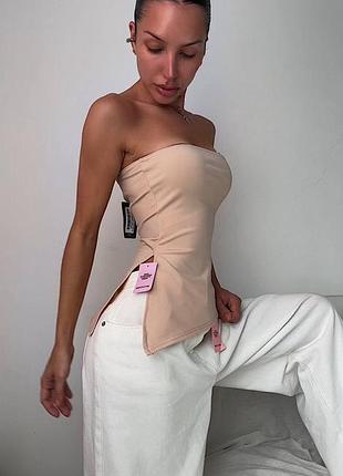 Топ бандо асиметричний з розрізом plt prettylittlething