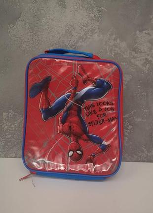 Сумка для ланч бокса завтрака ланч бед термосумка спайдермен spiderman человек паук