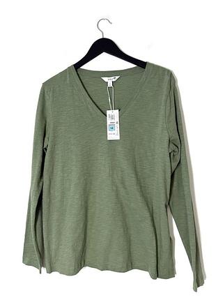 Новий базовий лонгслив з в v-подібним вирізом marks&spencer