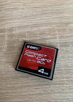 Карта памяти emtec compact flash card 4 gb