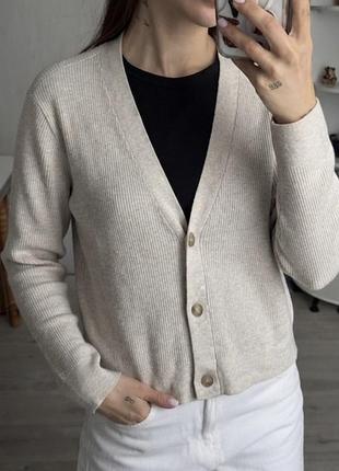 Кардиган в рубчик uniqlo