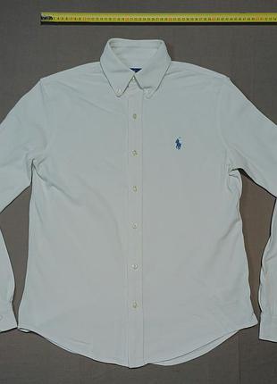 Воротник 38 см ralph lauren size s белая рубашка featherweight mesh 
100% cotton