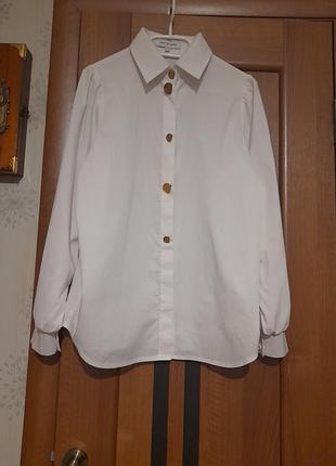Рубашка нарядная женская белая хлопок xs,s