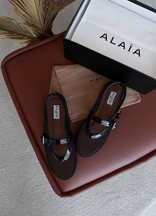 Балетки сітка alaïa mules black
