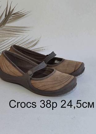Кожаные мокасины crocs оригинал