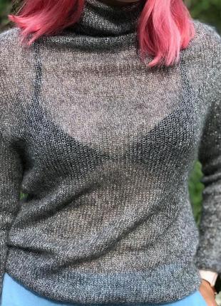 Шикарный тонкий свитер с люрексом1 фото