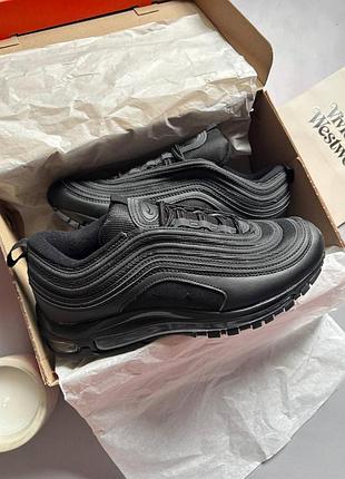 Чорні кросівки унісекс nike air max 97 black х ейр макс 39