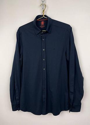 Bogner prime fit мужская синяя рубашка