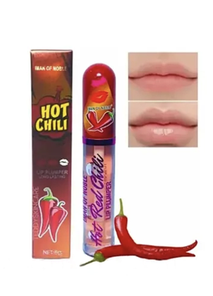 Блеск-плампер для увеличения губ iman of noble hot chili lip plamper