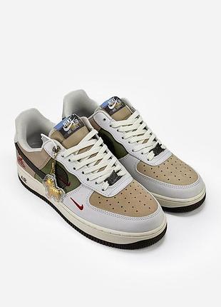 Бежеві кросівки унісекс nike air force 1 '07 lx year of the horse х найк ейр форс 44