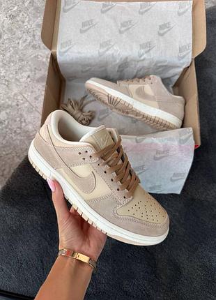 Кроссовки nike sb dunk low light brown suede арт 0431