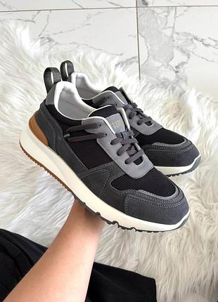 Мужские кроссовки grey brown 1:1 арт 27001