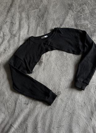 Чорний жіночий болеро накидка топ zara