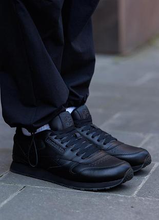 Reebok classic super leather black 9