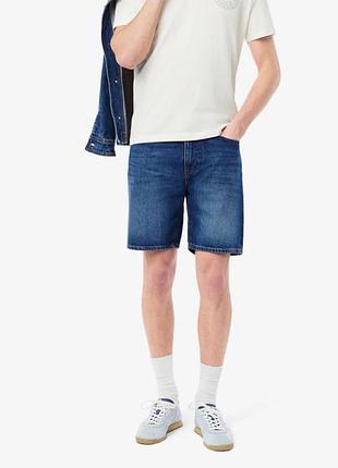 Чоловічі джинсові шорти lacoste straight fit denim shorts