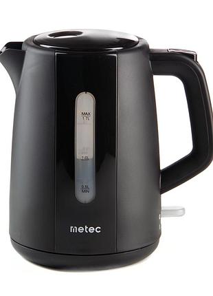 Електрочайник hhb6703 1.7л. 2200вт, корпус пластик, чорний metec