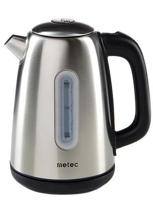 Електрочайник hhb8701ar 1.7л. 2200вт, нержавіюча сталь metec