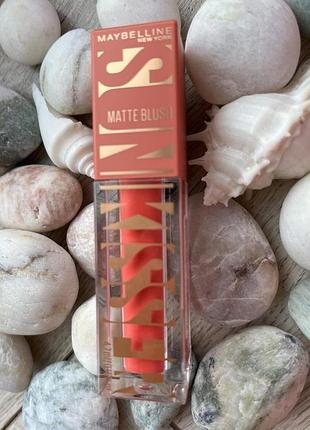 Рідкі рум'яна (відтінок 30 blazing blush (pink mirage)/рожево-персиковий) maybelline new york sunkisser matte blush
