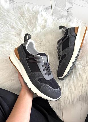 Кроссовки мужские grey brown 1:1 арт 27001