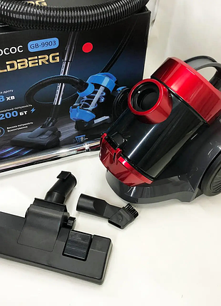 Пилосос goldberg gb-9903 контейнерний для квартири потужний 6200 вт