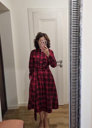 Сукня  в клітинку zara . розмір xs.