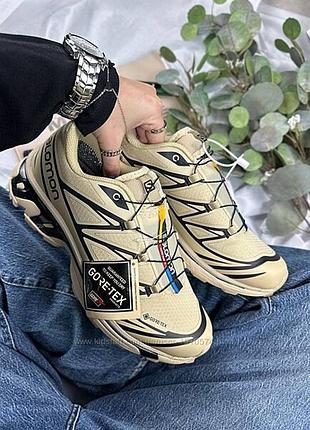 Р.40-46 кросівки salomon xt-6 beige gore-tex артикул 0726
