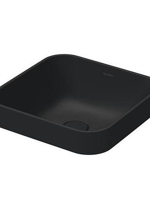 Умывальник накладной duravit happy d.2 plus 40х40, антрацит матовый (2359401300)