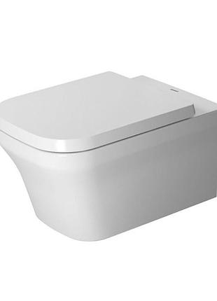 Унитаз подвесной duravit p3 comforts rimless с крышкой, белый (2561090000/0020390000)
