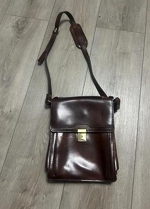 Шкіряна вінтажна сумка salisburys real leather