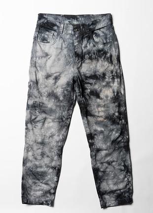 Kickers double knee pants black and grey tie-dye   [pwh017351]