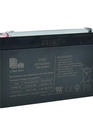 Аккумуляторная батарея универсальная long way 6v7ah-battery