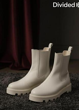 Женские ботинки, осеньные челси,
молодежные ботинки divided h&amp;m,р.38