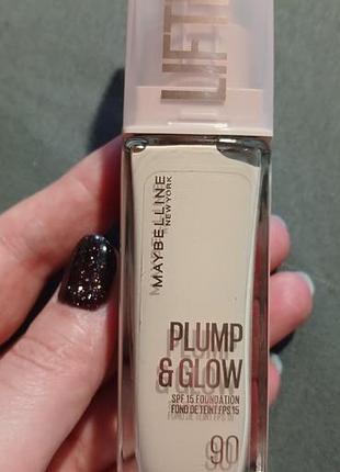Тональний крем maybelline new york lifter plump & glow spf 15 foundation