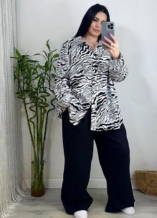 Красивые широкие брюки палаццо