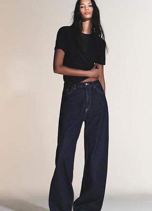 Джинсы zara extra wide leg 40 размер, l 6688/227/443