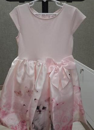 Нежное праздничное платье h&amp;m на рост 122-128 см, 6-8 рокиа