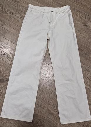 Белые прямые джинсы h&amp;m, xxl