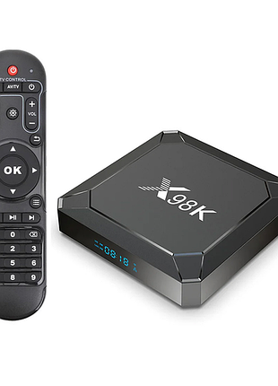 Смарт тв приставка x98k 4 32 гб smart tv box android 13 (573-32)