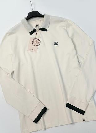 Мужская кофта-поло с длинным рукавом от pretty green оригинал