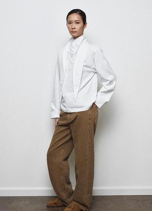 Лонгслів футболка з завʼязками zara