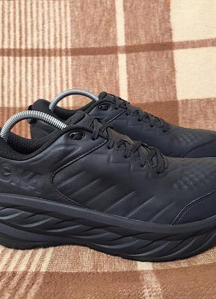 Чоловічі шкіряні кросівки hoka bondi sr