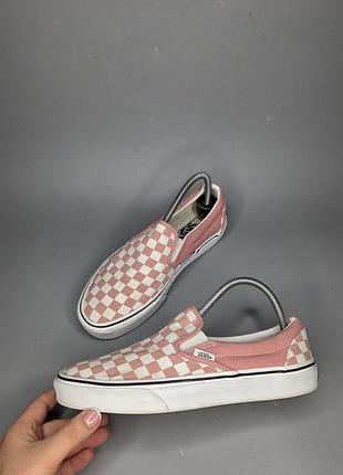 Женские кеды слипоны vans classic slip-onstarterboard