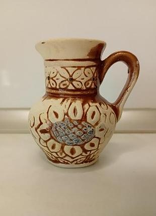 Сувенирный мини кувшин. мины кушин керамический