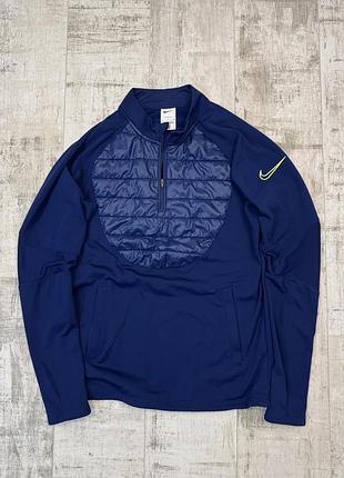 Термокофта nike therma-fit чоловіча, розмір s, темно-синя
